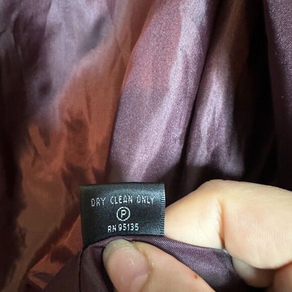 Lafayette 148 New York Purple Silk Wrap Jacket Tie Waist Kimono Petite/S Luxury - Picture 6 of 8